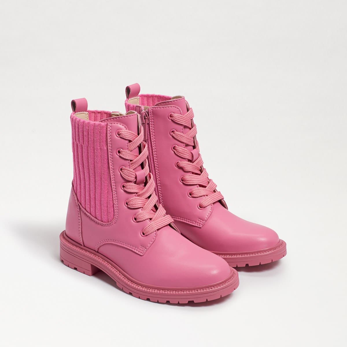 Sam Edelman Lydell Kids Combat Boot Pink Confetti Leather 1siZQc
