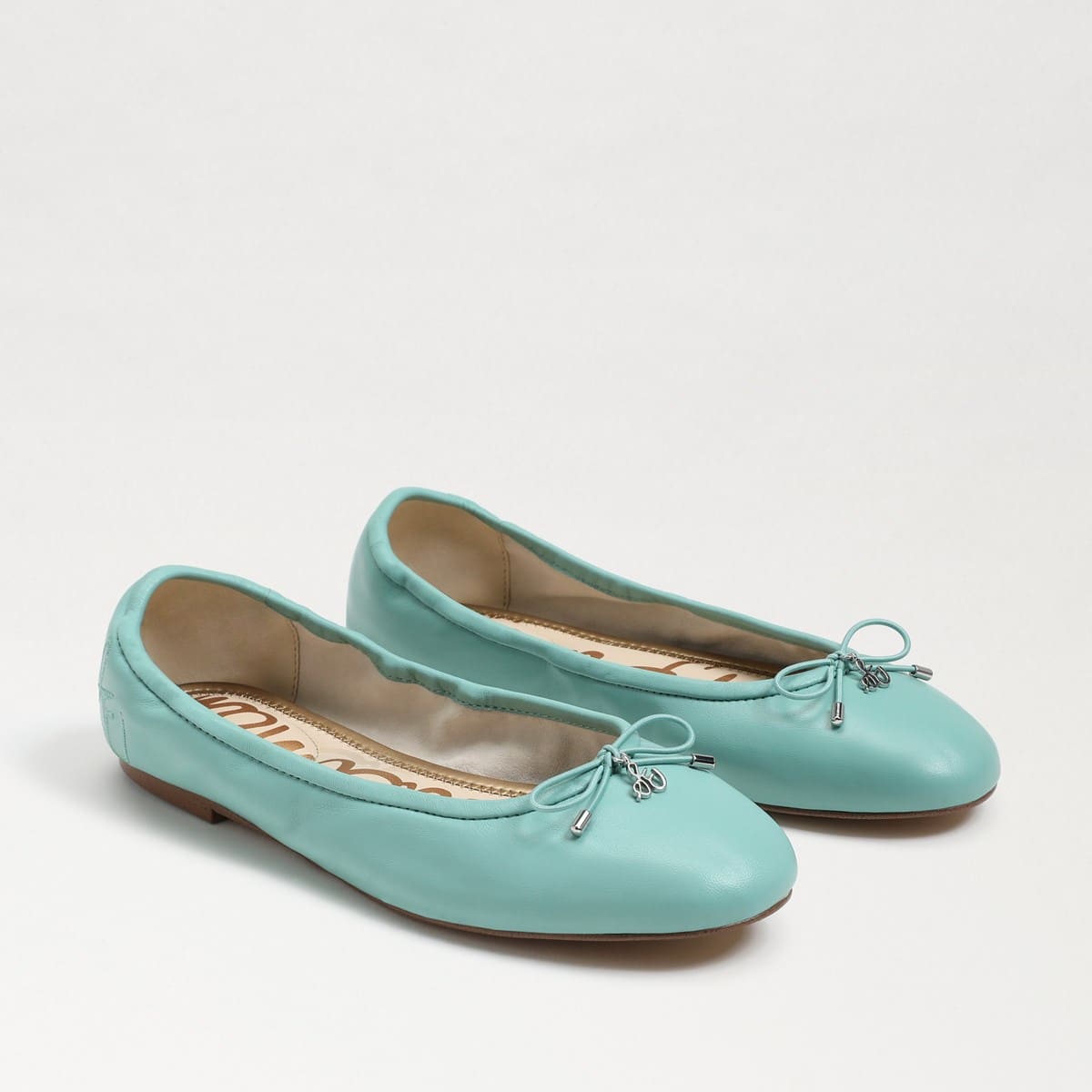 Sam Edelman Felicia Ballet Flat Rio Blue Leather 4Jbplv7c