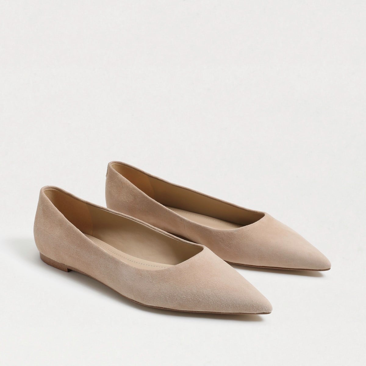 Sam Edelman Wanda Pointed Toe Flat Cappuccino Suede 4MZVhB29