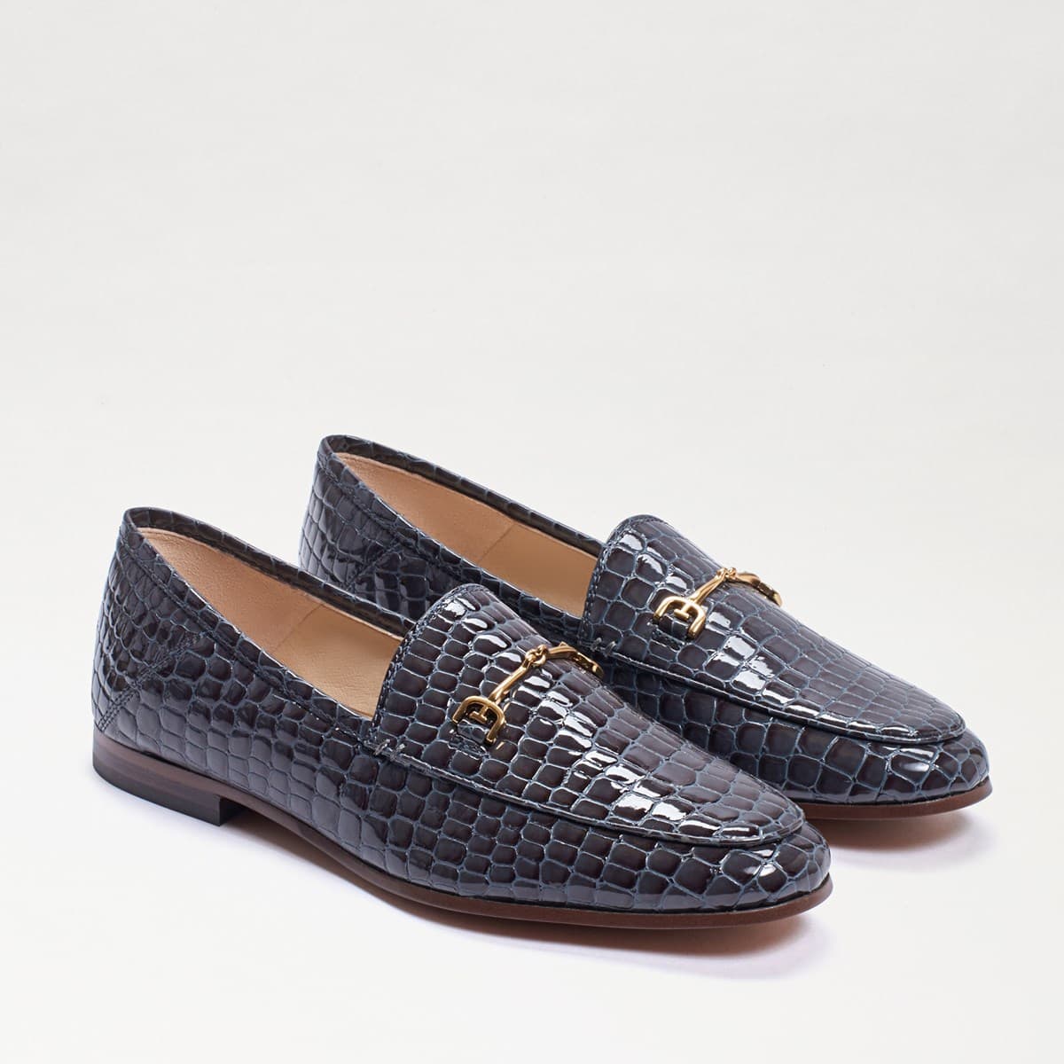 Sam Edelman Loraine Bit Loafer Graphite Blue Croc 5hfaFwx9