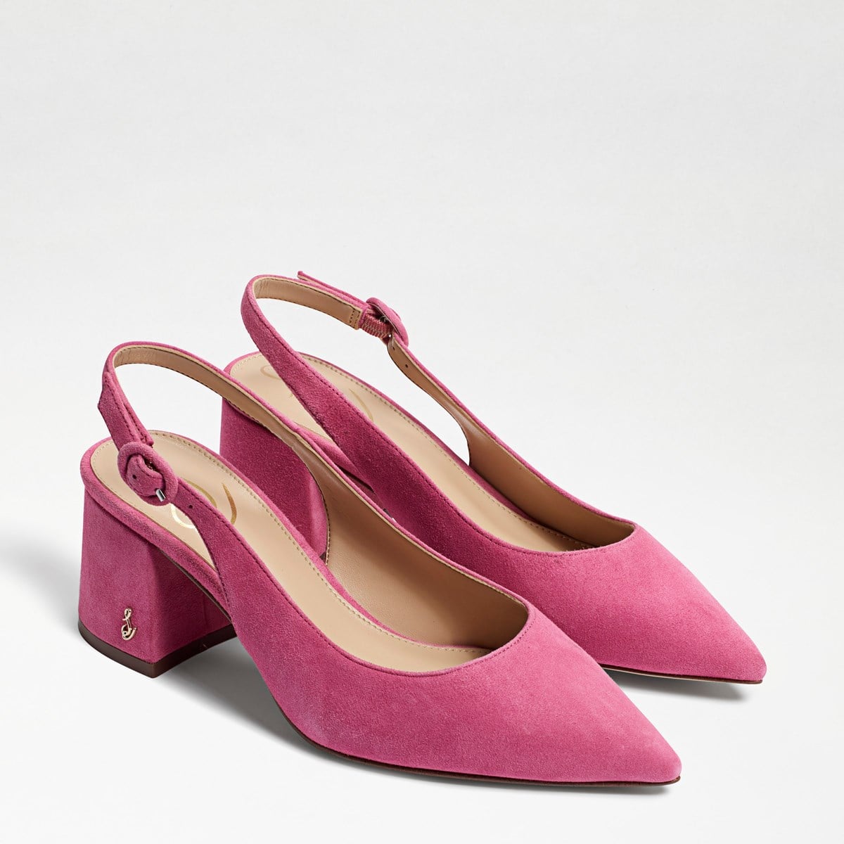 Sam Edelman Petra Pointed Toe Slingback Pink Confetti Suede 6khL