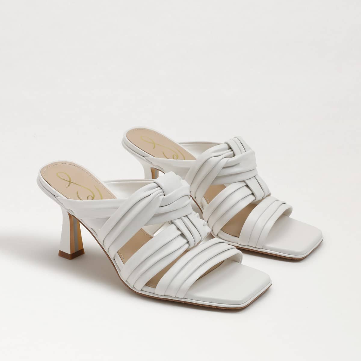 Sam Edelman Karsten Strappy Mule White Leather 7uPVC18k