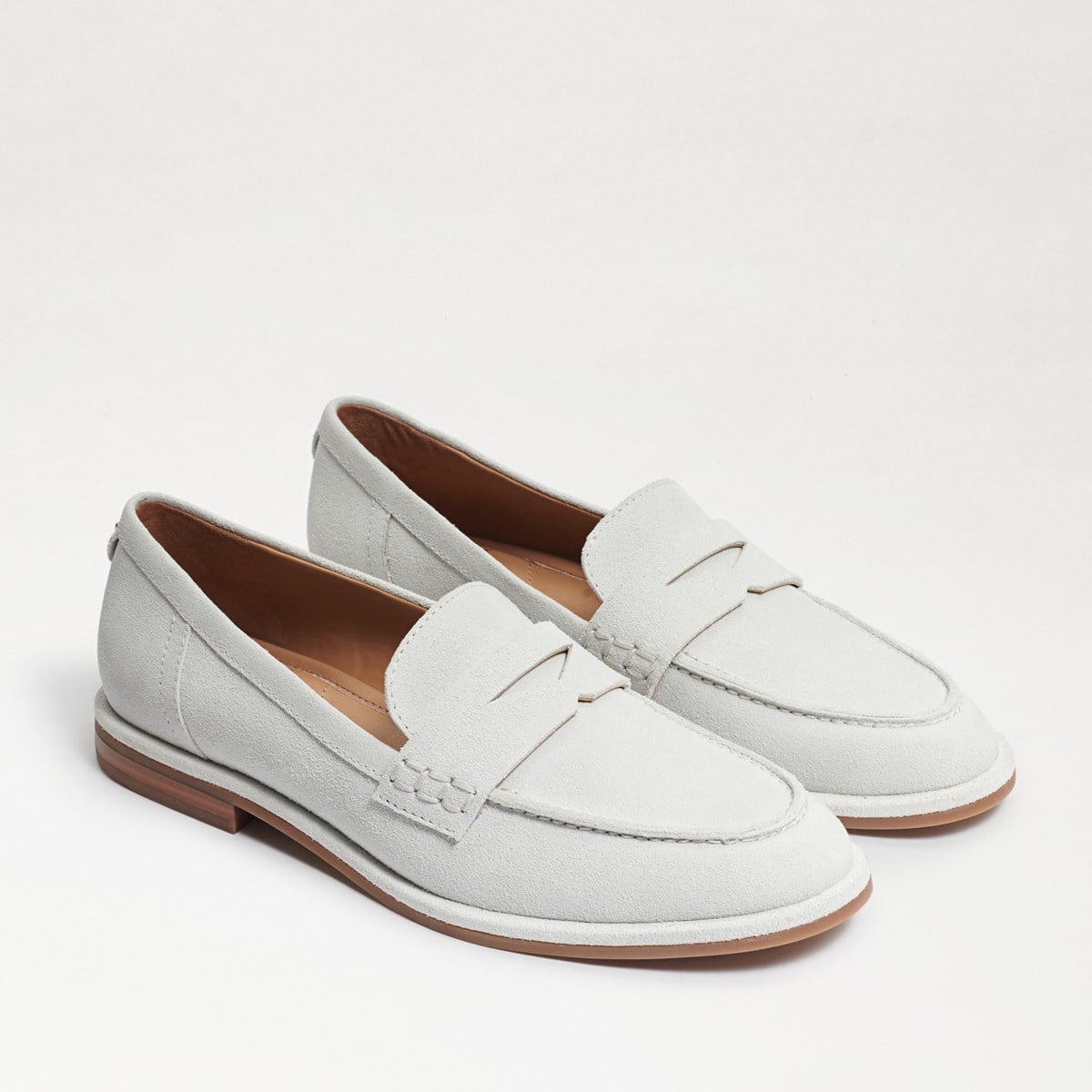 Sam Edelman Birch Penny Loafer Ice White Suede 8oGxboeW