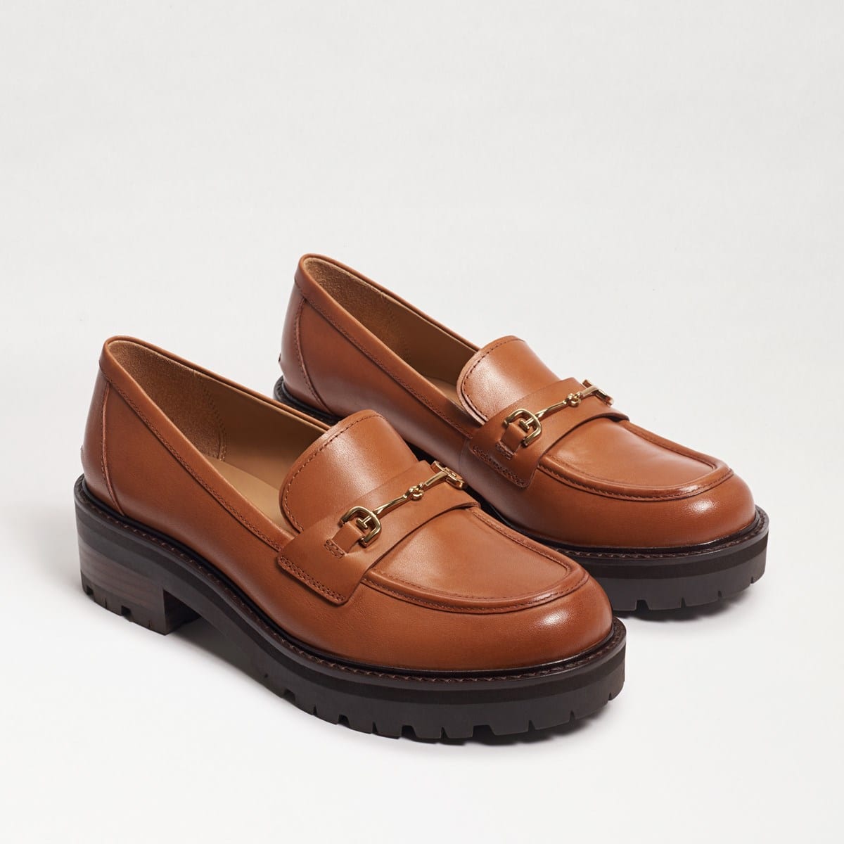 Sam Edelman Tully Lug Sole Loafer Saddle 92lAEOeF