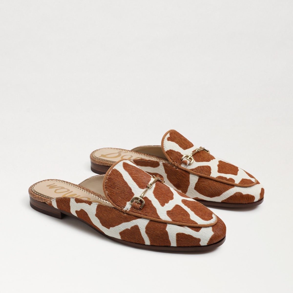 Sam Edelman Linnie Bit Mule Ivory/Tan Giraffe Brahma B9tE6lCC