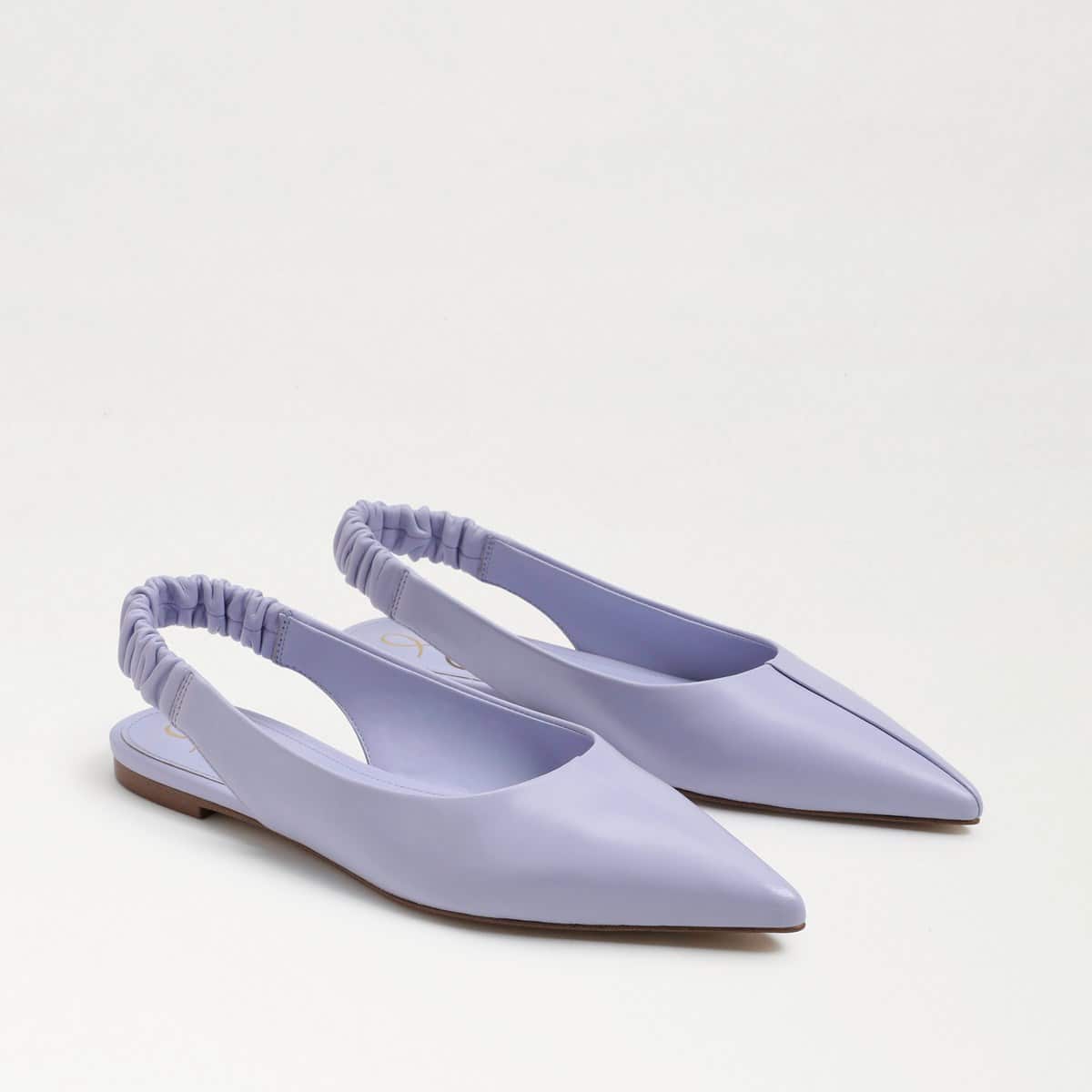 Sam Edelman Whitney Pointed Toe Slingback Flat Misty Lilac Leath