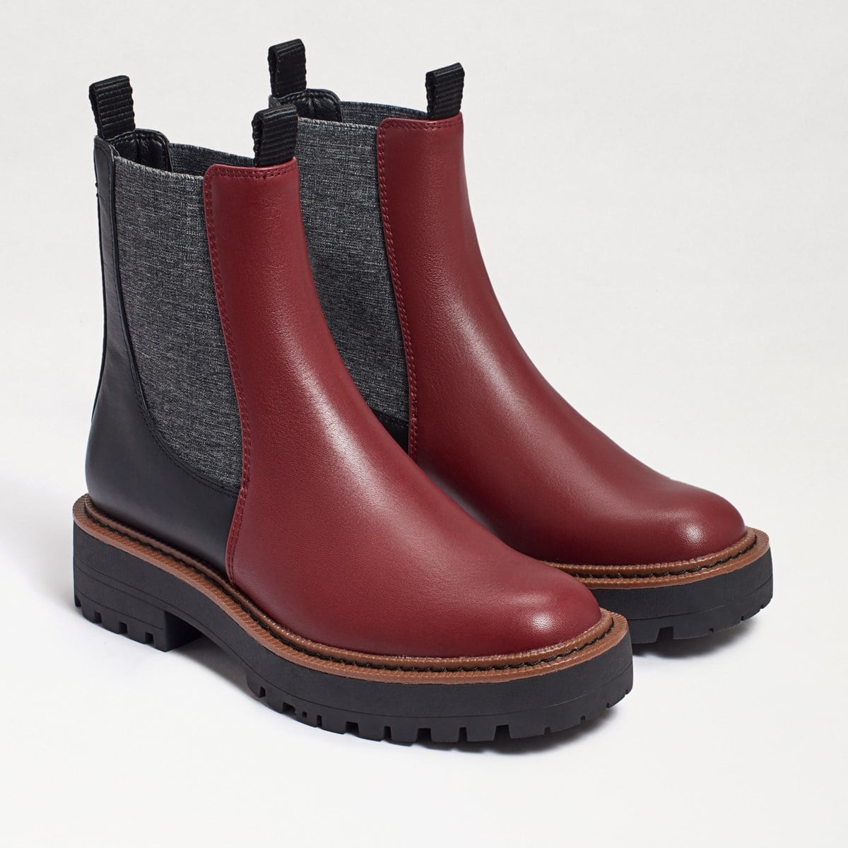 Sam Edelman Laguna Chelsea Boot Bordeaux/Black CvXz0K1O