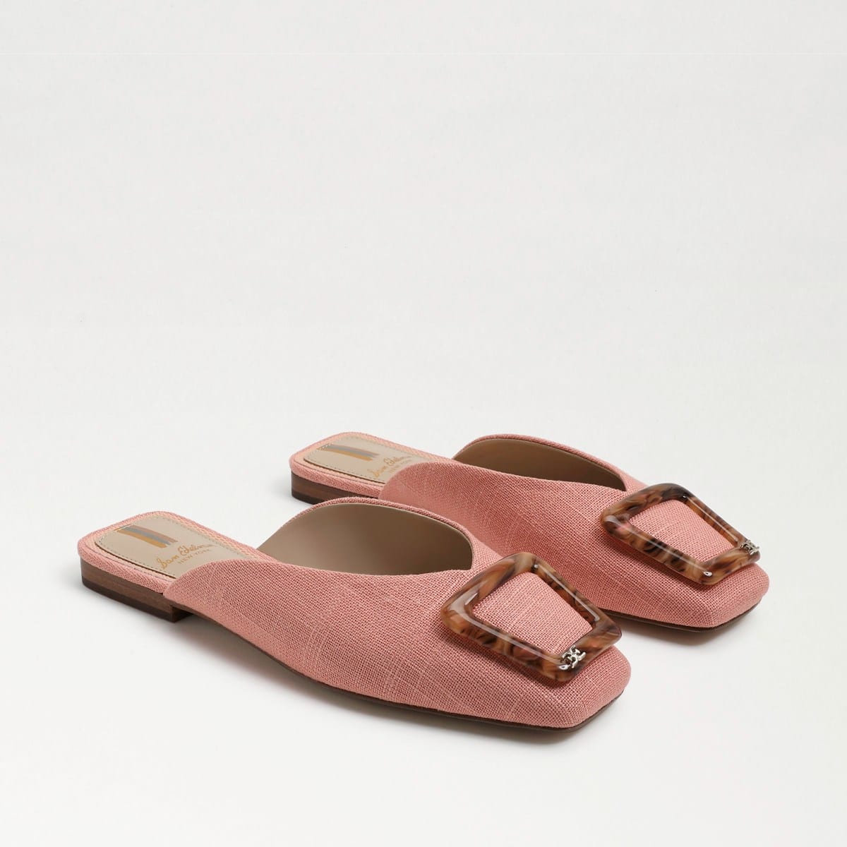 Sam Edelman Lavina Buckle Mule Canyon Clay Linen ImNluZGr