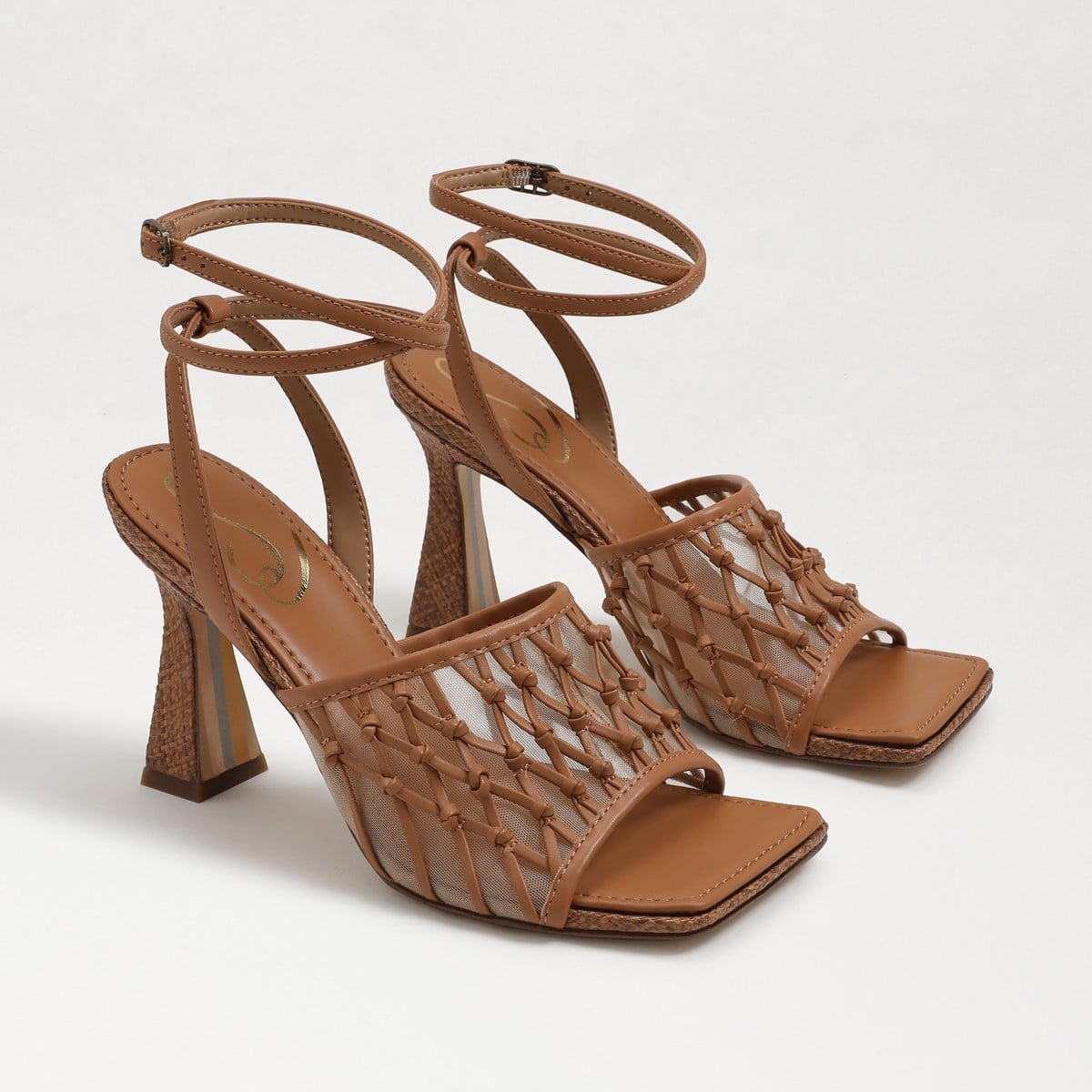 Sam Edelman Candice Heel Sandal Lt Cuoio Brown JZXrkw7w