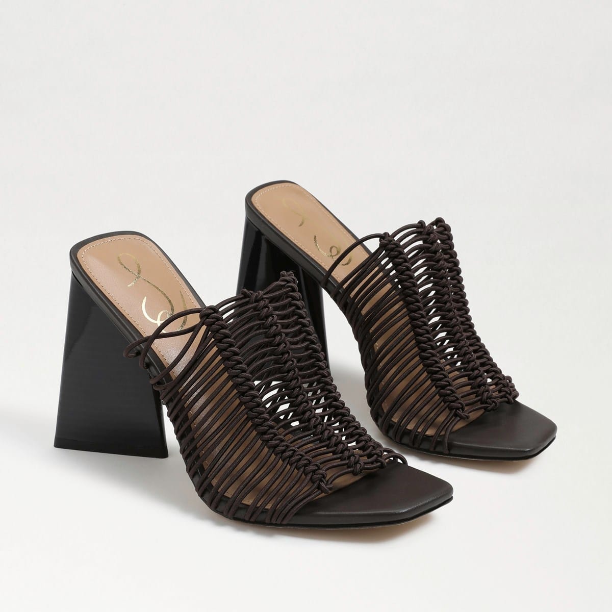 Sam Edelman Laurette Block Heel Mule Caviar Brown KbbrSyXC