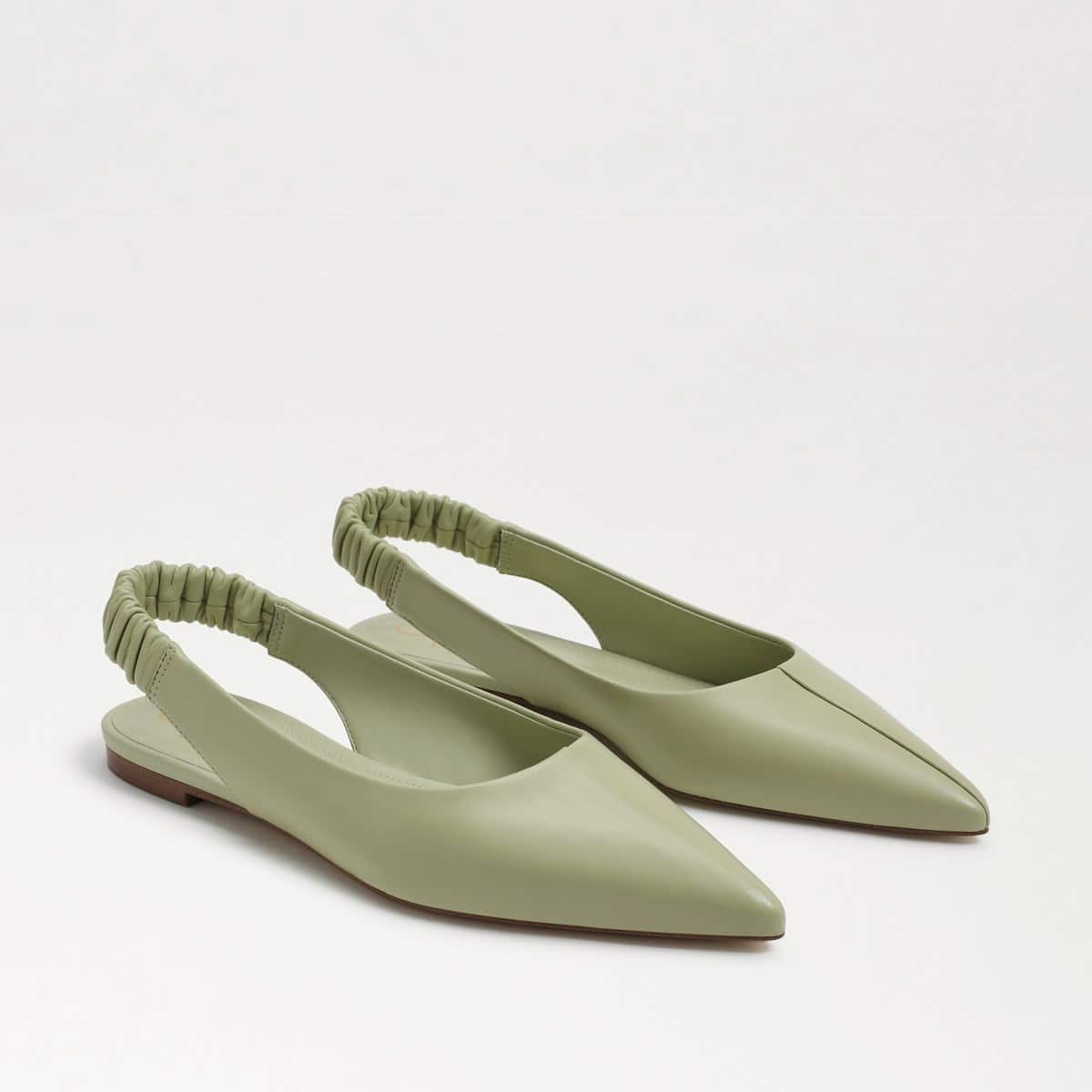 Sam Edelman Whitney Pointed Toe Slingback Flat Pistachio Leather