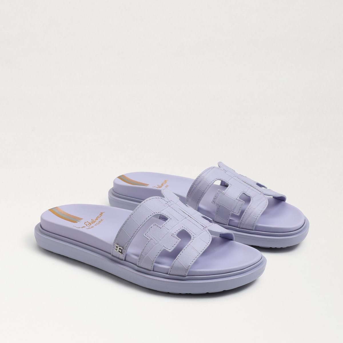 Sam Edelman Valeri Slide Sandal Misty Lilac Croc PuvUNqbf