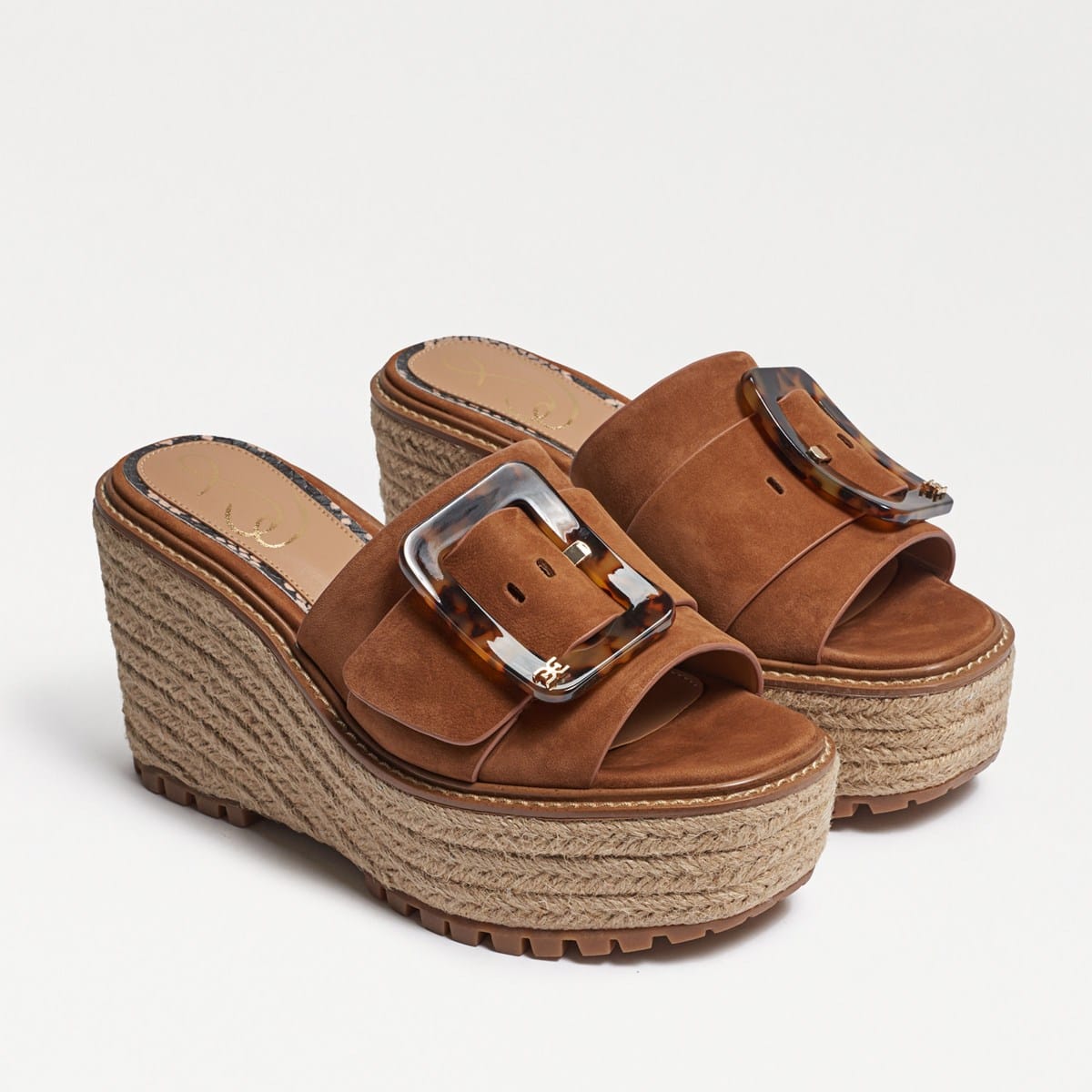 Sam Edelman Livi Espadrille Wedge Sandal Luggage SAdHWUSz
