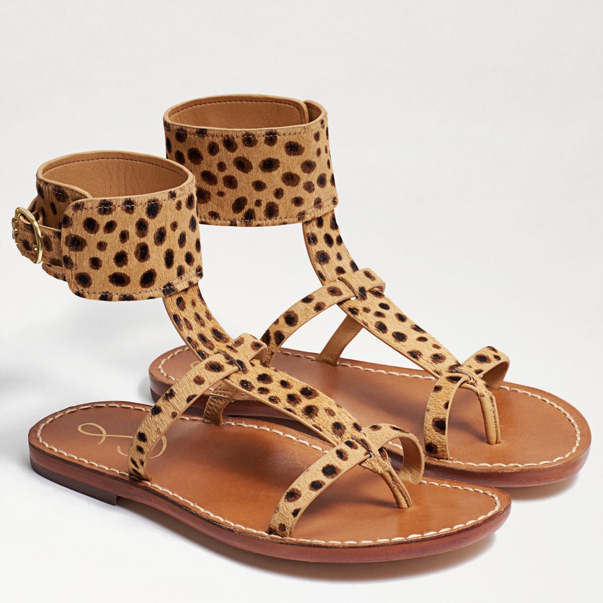 Sam Edelman Mollie Gladiator Sandal Tan Multi Cheetah SV8b7NYg