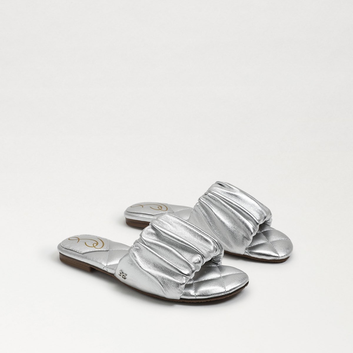 Sam Edelman Briar Kids Slide Sandal Soft Silver Leather TGwM5mz7