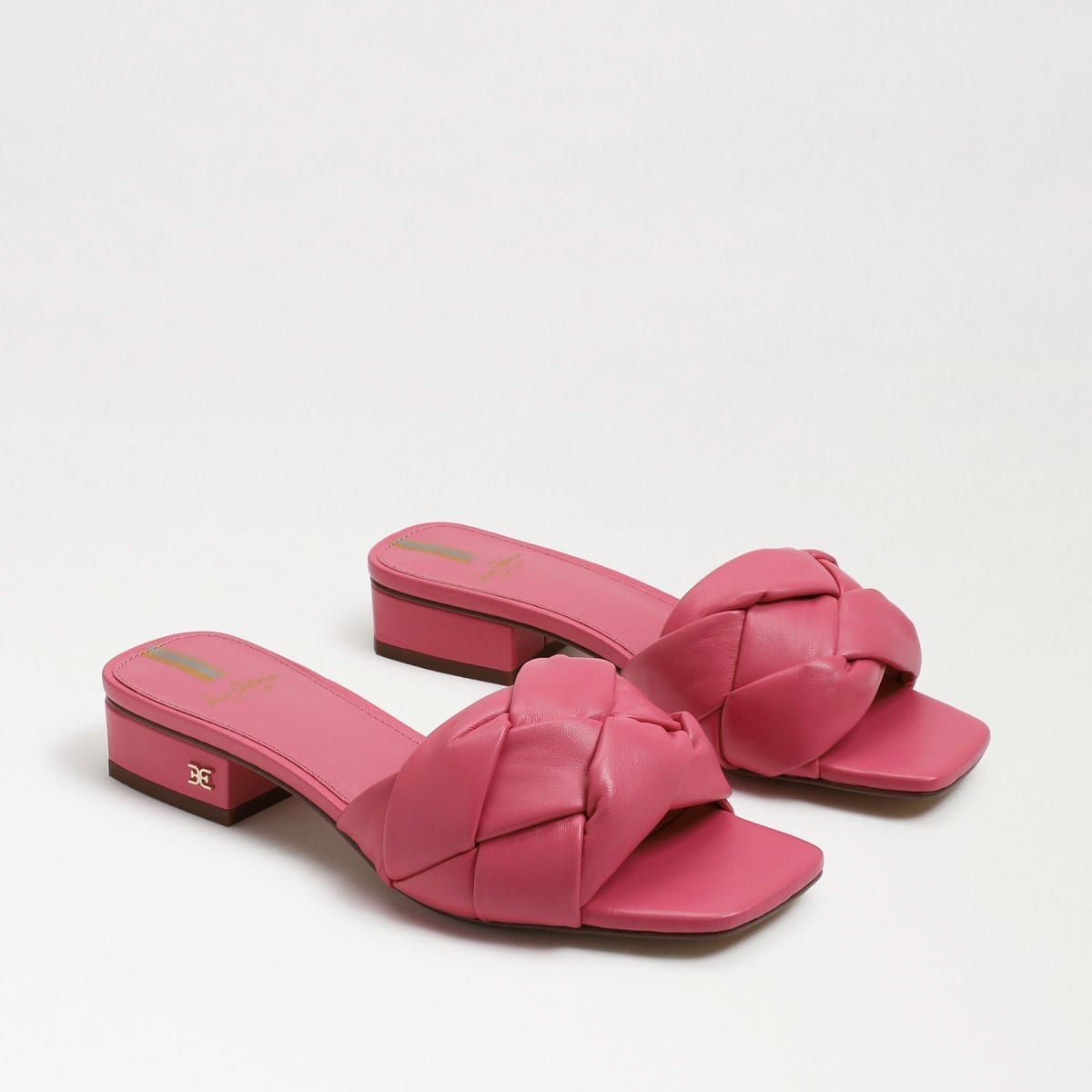 Sam Edelman Dawson Slide Sandal Carmine Rose Leather ViLtmEAb