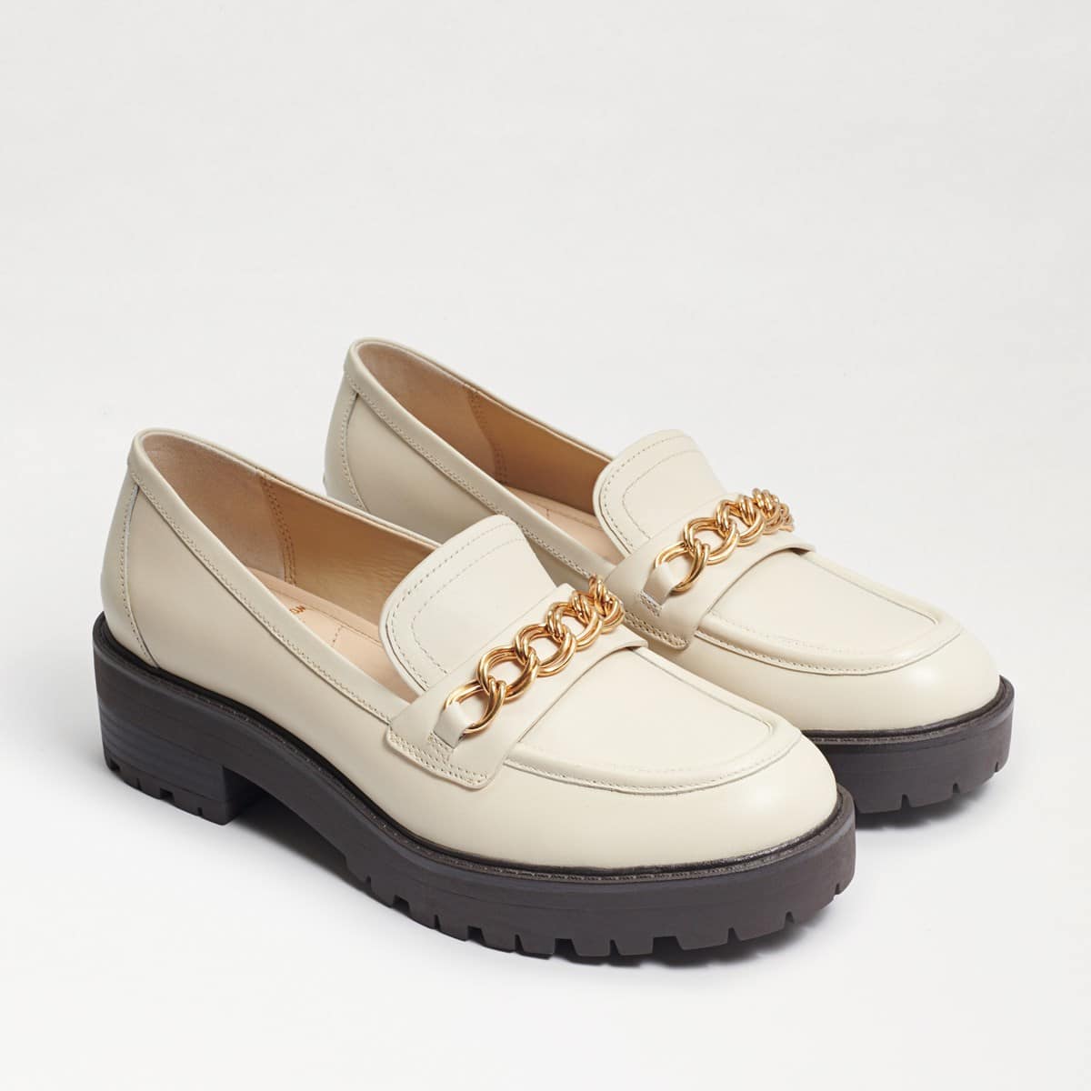 Sam Edelman Taelor Lug Sole Loafer Modern Ivory Leather WcwKQAEr
