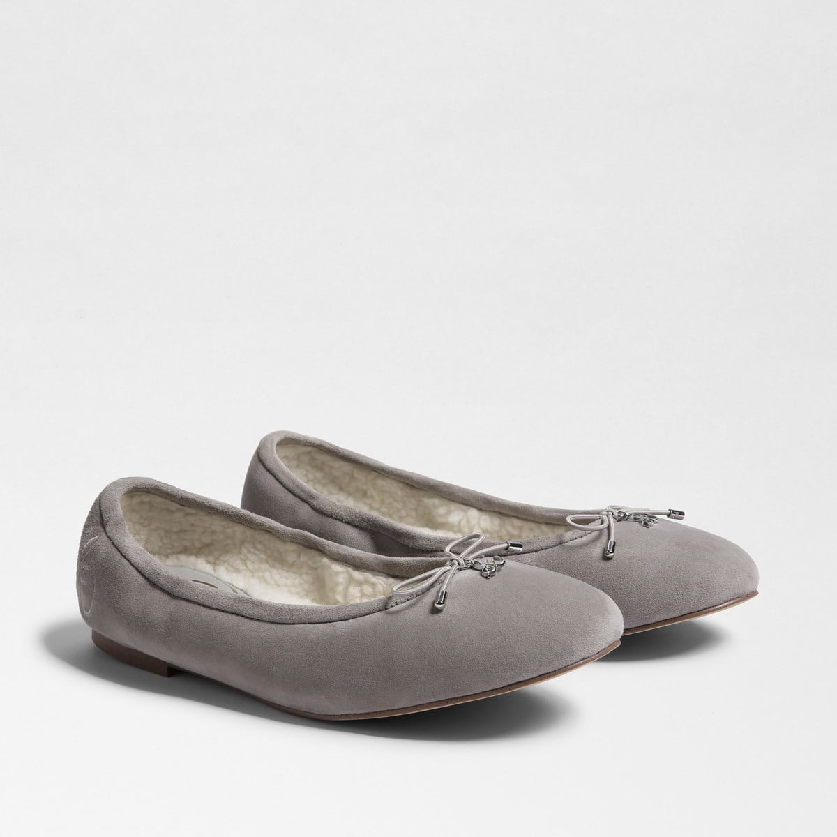 Sam Edelman Felicia Ballet Flat Pebble Grey Suede WiK6Lezt