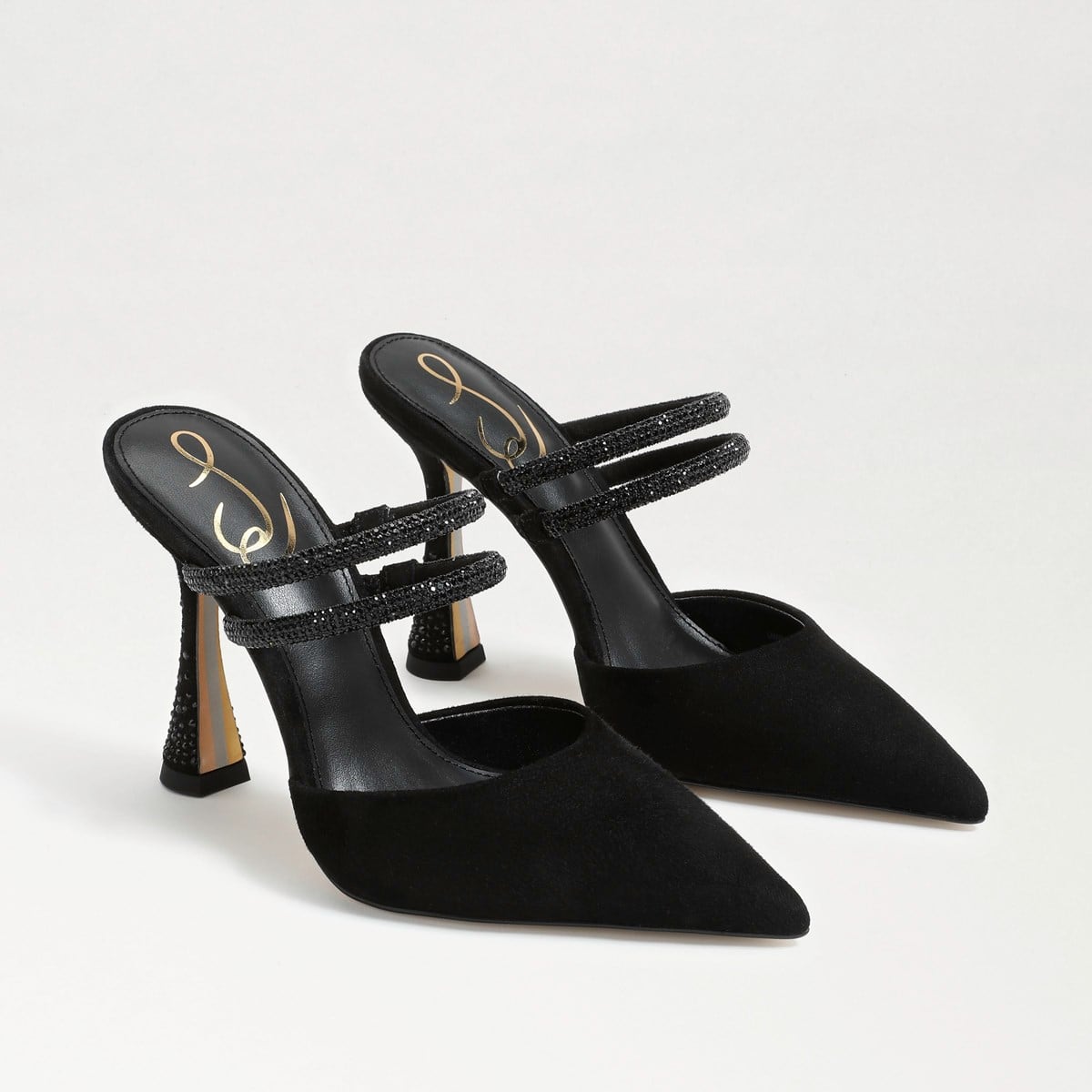 Décolleté Sam Edelman Vienna – Punta In Pelle Nera Con Tacco 7 Cm – Donna 5.5 US