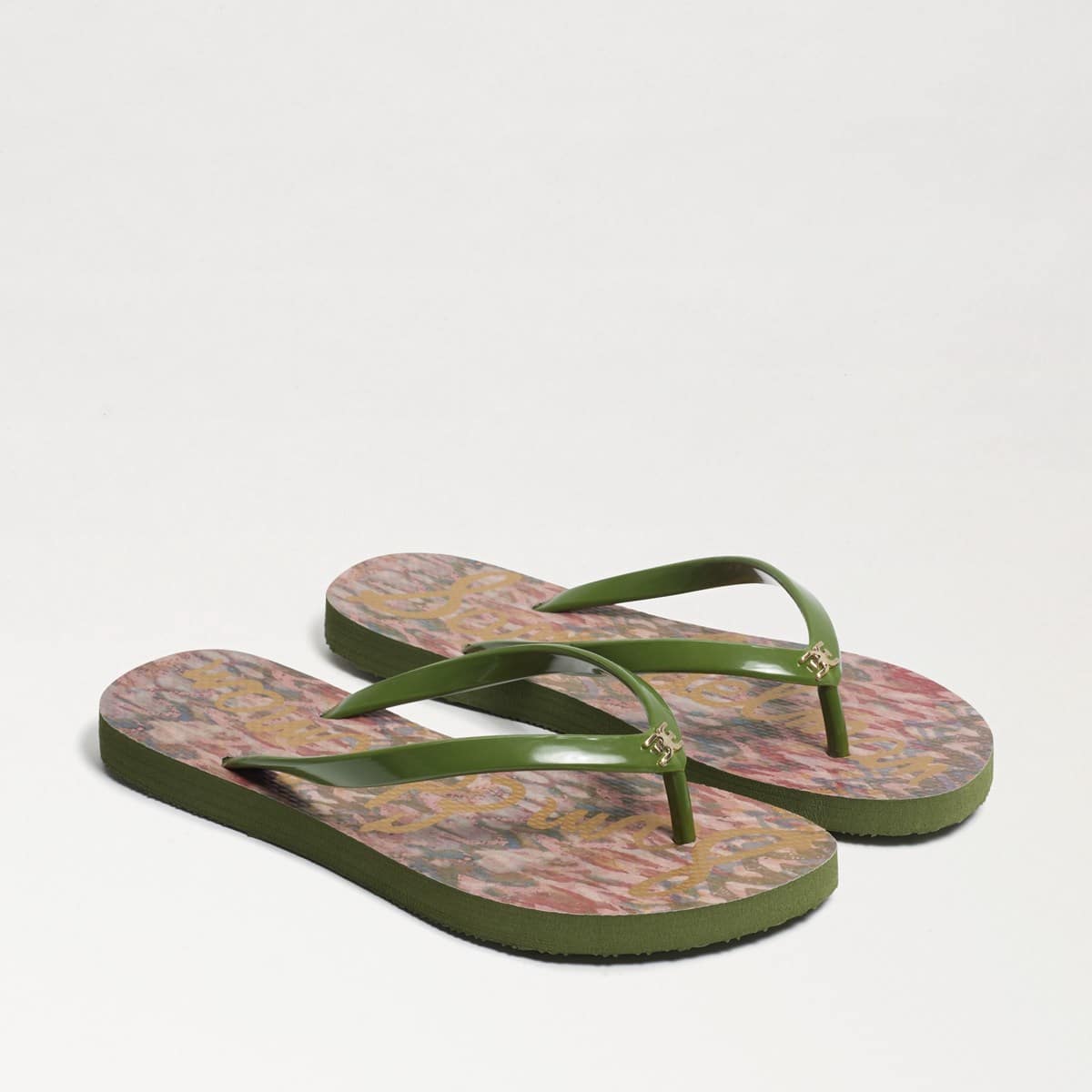 Sam Edelman Skye Flip Flop Sandal Pink/Green Multi bigmbtDF