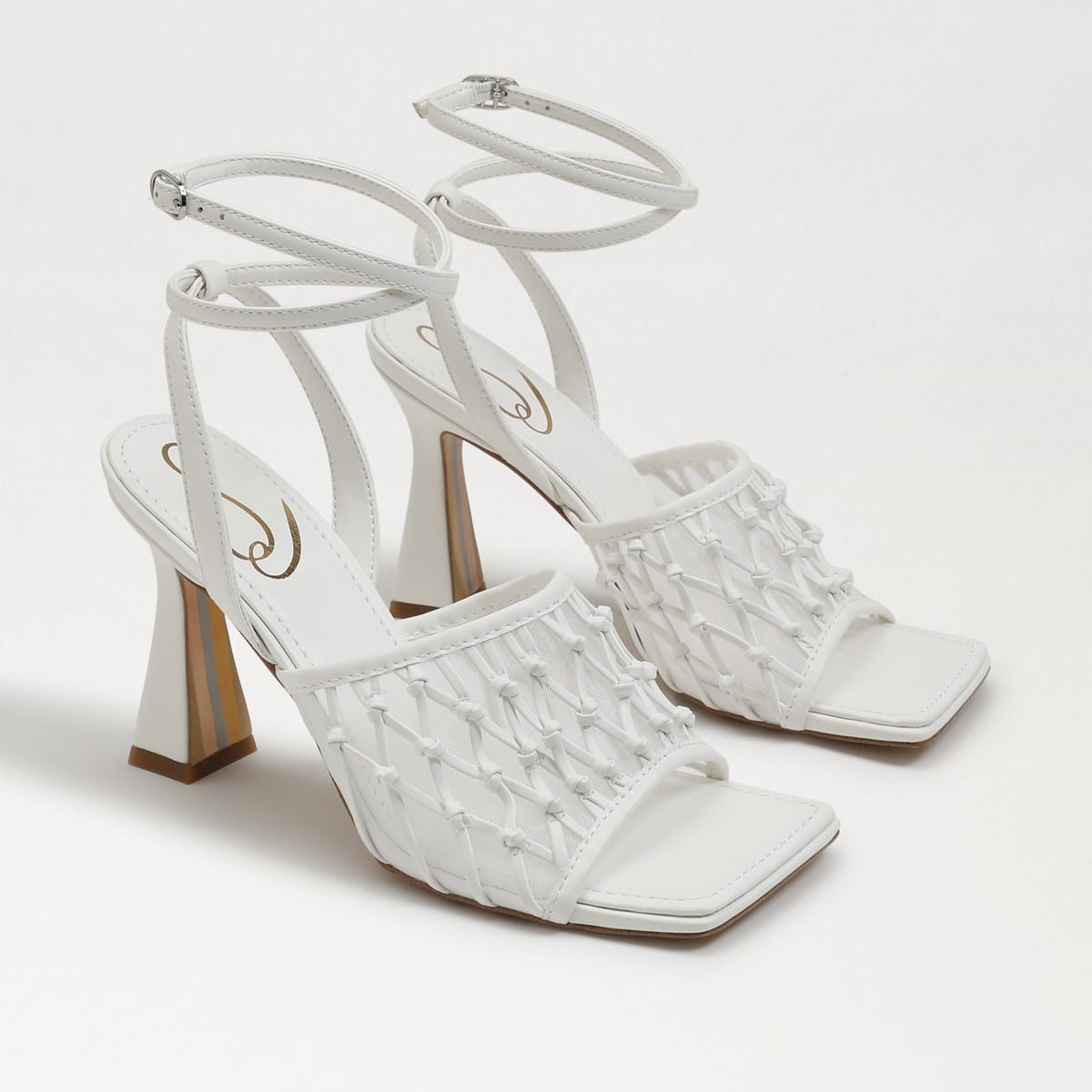 Sam Edelman Candice Heel Sandal Bright White dTosIfUA