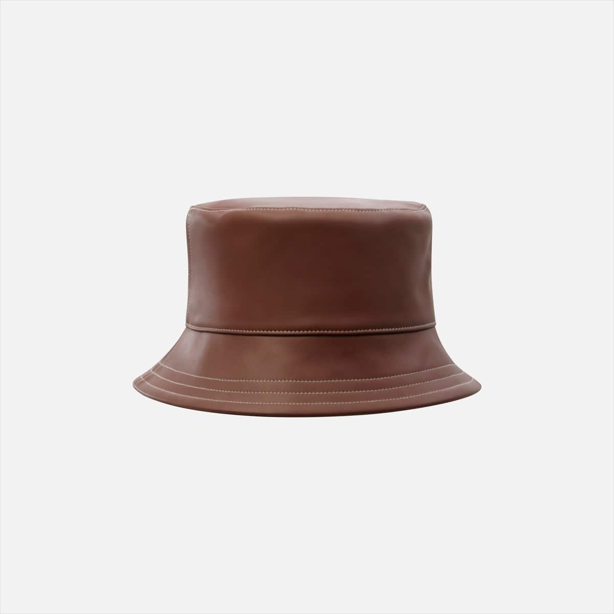 Sam Edelman Bucket Hat Dark Cognac Leather ifw10EcR