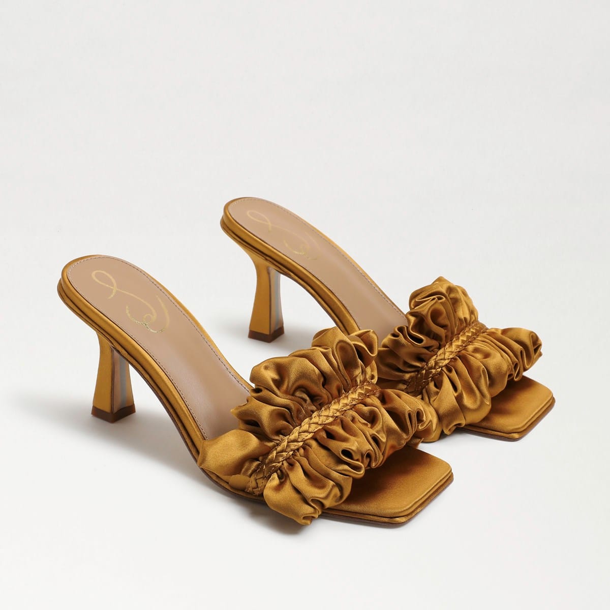 Sam Edelman Kady Mule Golden Yellow Satin jFnM0twJ