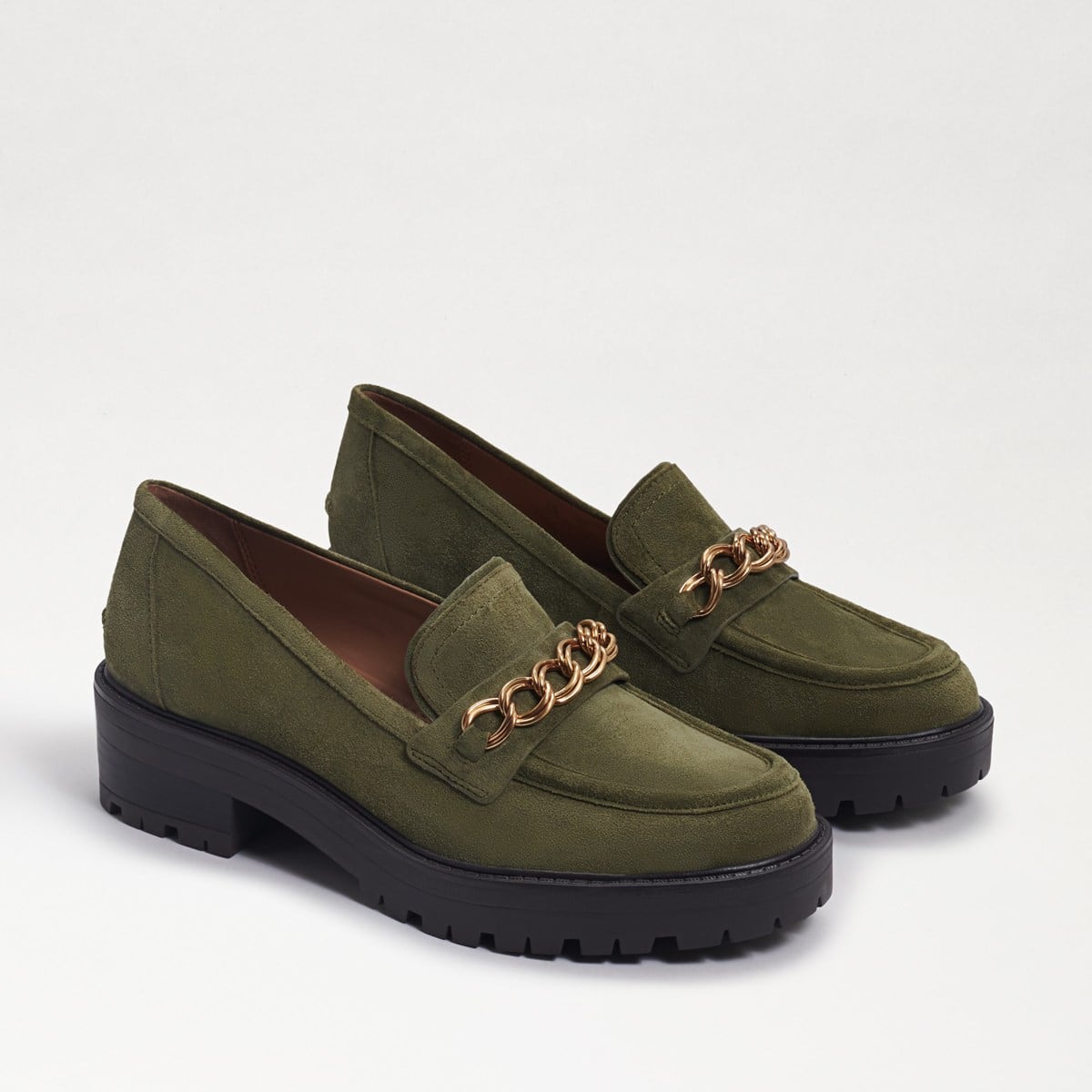 Sam Edelman Taelor Lug Sole Loafer Tuscan Olive Suede jngt3vFi