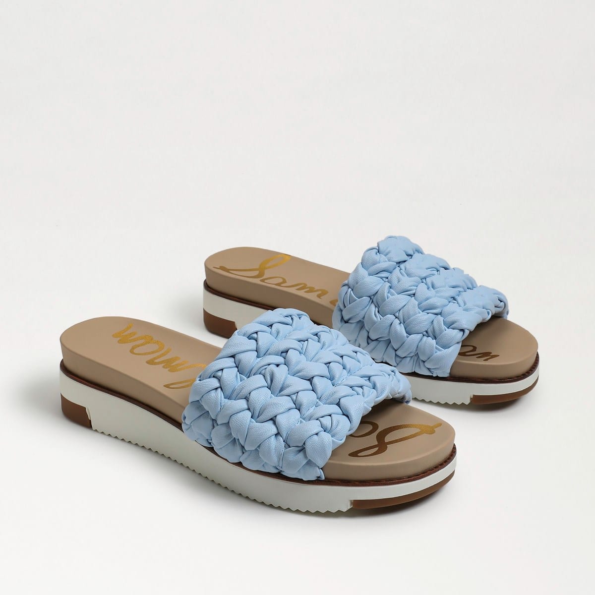 Sam Edelman Ainslie Braided Slide Sandal Riviera Blue jsj2PnBr