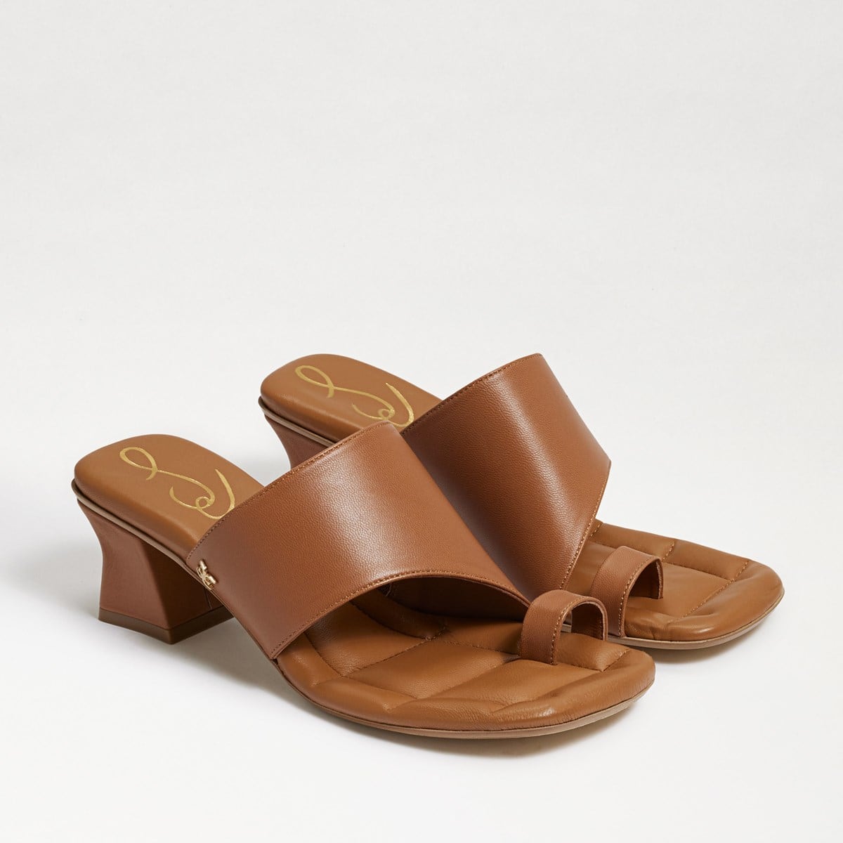 Sam Edelman Flora Block Heel Mule Saddle l6KX2d29