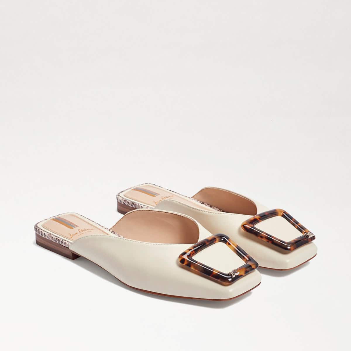Sam Edelman Lavina Buckle Mule Modern Ivory Leather oBn8miVj
