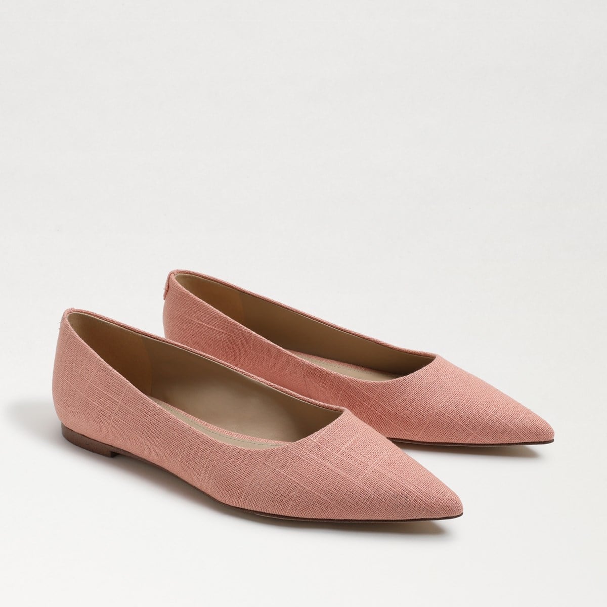 Sam Edelman Wanda Pointed Toe Flat Canyon Clay Linen r2ql0pU1