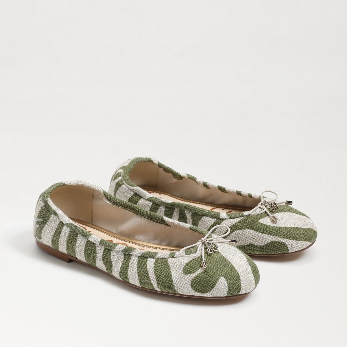 Sam Edelman Felicia Ballet Flat Soft Fern/Natural Linen rfK4FPch