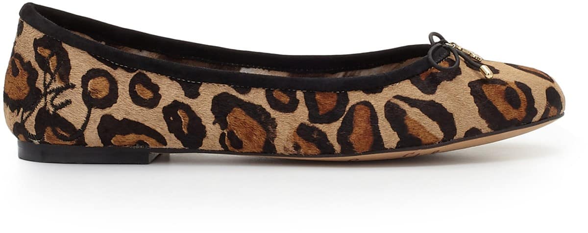 Sam Edelman Felicia Ballet Flat New Tan Leopard x3TGutKD