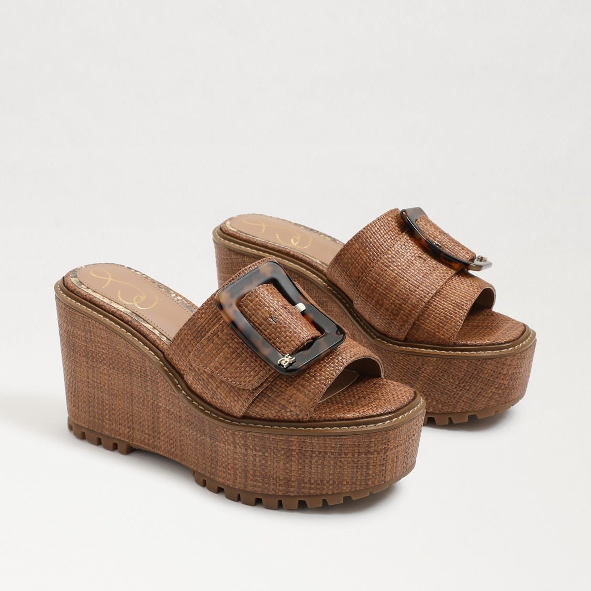 Sam Edelman Livi Espadrille Wedge Sandal Cuoio Weave y181v11u